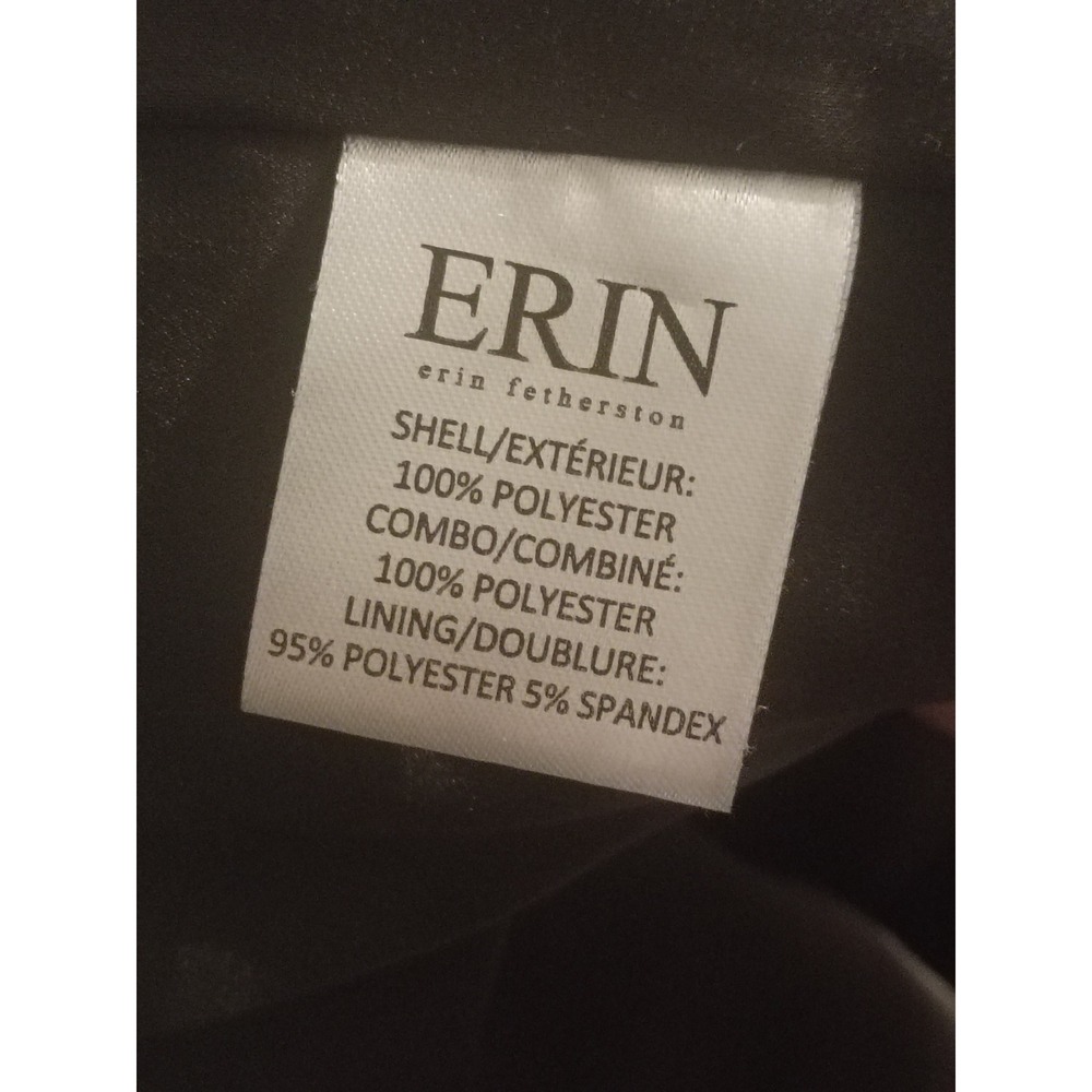 Erin Fetherston Womens Black Floral Peter Pan Collar Sleeveless Mini Dress Size6 - Picture 8 of 9